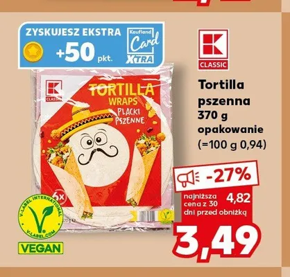 Tortilla pszenna CLASSIC promocja w Kaufland