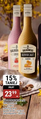 Likier Dalkowski advocaat classic 0,5l promocja w bi1