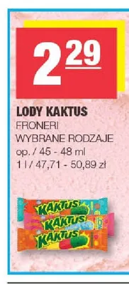 Lody Kaktus promocja w SPAR