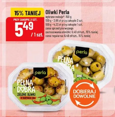 Oliwki Perla zielone w marynacie chili promocja w POLOmarket