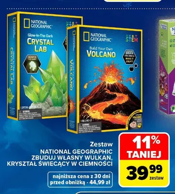 Zestaw National Geographic Kryształ świecący w ciemności promocja w Carrefour