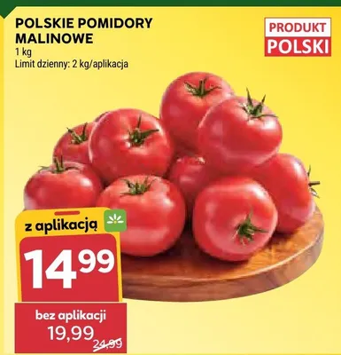 Pomidory malinowe polskie promocja w Stokrotka