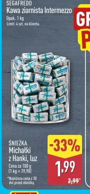 Michałki z Hanki luz Śnieżka promocja w Aldi