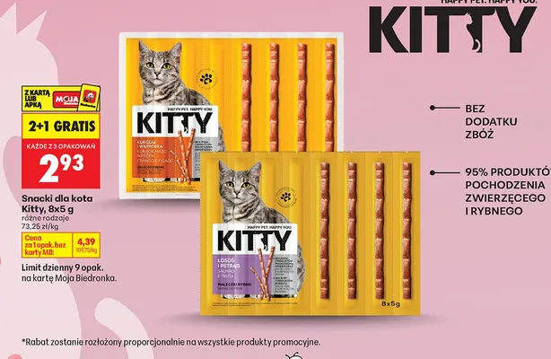 Snacki dla kota promocja w Biedronka