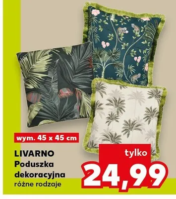 Poduszka dekoracyjna Livarno 45x45 cm promocja w Kaufland