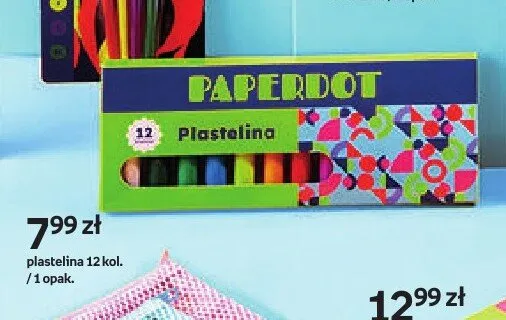 Plastelina 12 kolorów Paperdot promocja w Empik