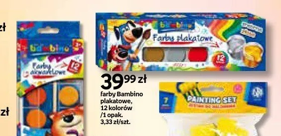 Farby Bambino plakatowe promocja w Empik