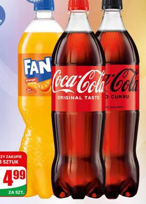 Napój gazowany różne rodzaje Coca-Cola promocja w Dino