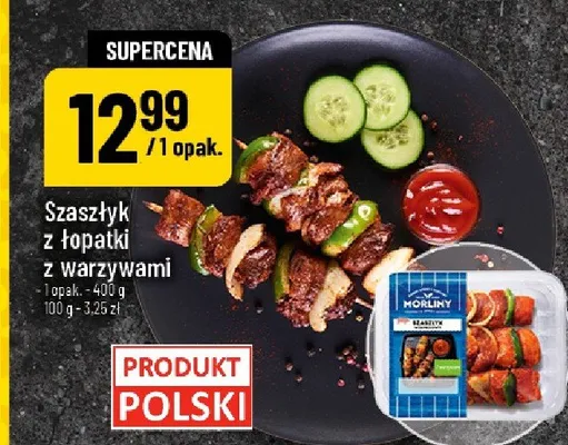 Szaszłyk z łopatki z warzywami promocja w POLOmarket