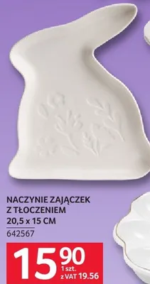 Naczynie zajączek z tłoczeniem 20,5 x 15 cm promocja w Selgros