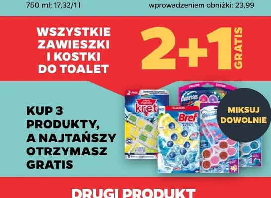 Zawieszki i kostki do toalet promocja w Netto