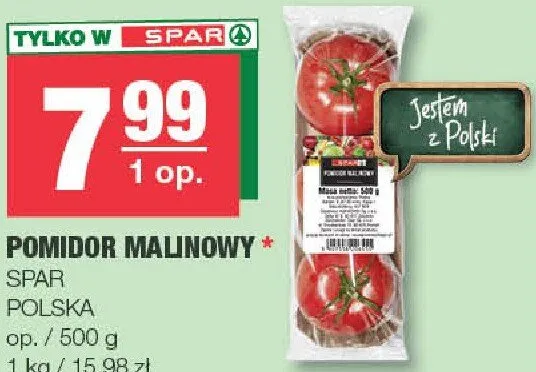 Pomidor malinowy polski Spar promocja w SPAR
