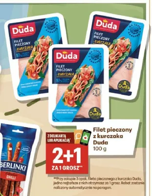 Filet pieczony z kurczaka Duda promocja w Delikatesy Centrum