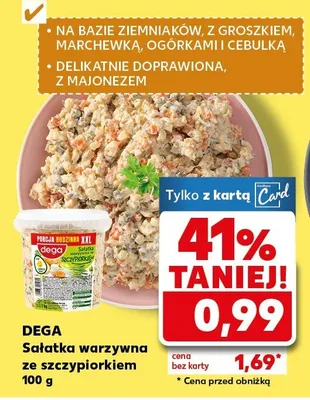 Sałatka warzywna ze szczypiorkiem promocja w Kaufland