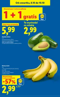 Awokado zielone promocja w Lidl