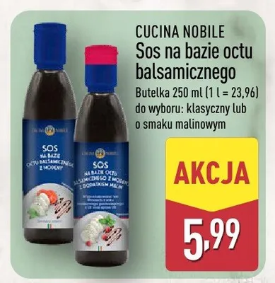Sos na bazie octu balsamicznego promocja w Aldi