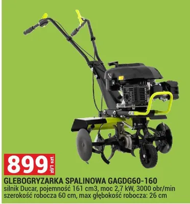 Glebogryzarka spalinowa GAGDG60-160 promocja w Merkury Market