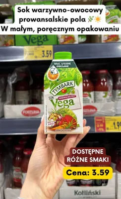 Sok warzywno-owocowy prowansalskie pola promocja w Kaufland