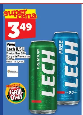 Piwo Lech Premium promocja w TOPAZ