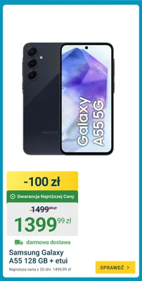 Smartfon Samsung Galaxy A55 128 Gb + etui promocja w ERLI
