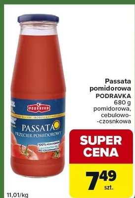 Passata pomidorowa cebulowo-czosnkowa promocja w Carrefour Express
