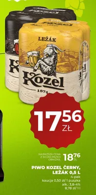 Piwo Kozel Ležák 4-pak 0,5l promocja w Duży Ben