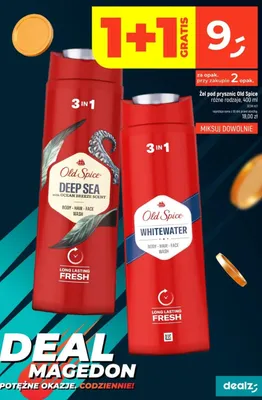 Żel pod prysznic Old Spice Deep Sea 3in1 promocja w Dealz