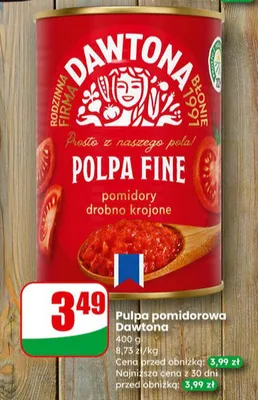 Pulpa pomidorowa Polpa Fine promocja w Dino