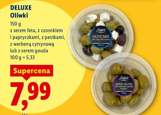 Oliwki z serem feta promocja w Lidl