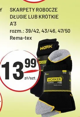 Skarpety robocze krótkie 3-pak Rema-tex promocja w Sedal