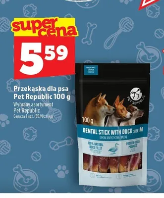 Przekąska dla psa Pet Republic Dental Stick z kaczką promocja w TOPAZ