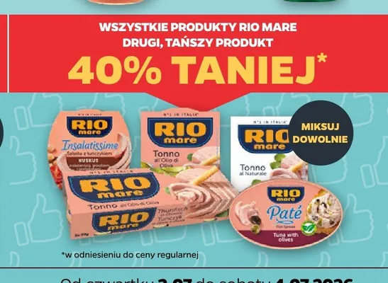 Pasztet z tuńczyka Rio Mare Paté z oliwkami promocja w Netto