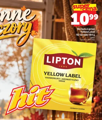Herbata Lipton Yellow Label promocja w TOPAZ