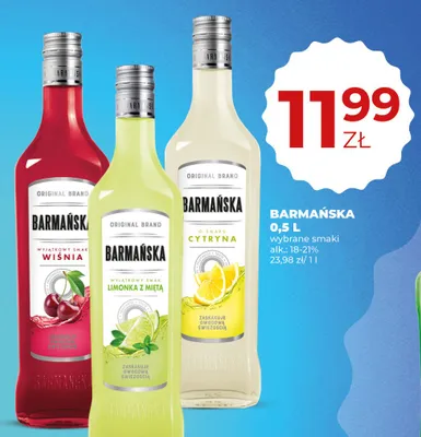 Likier Barmańska Limonka z Miętą promocja w Duży Ben