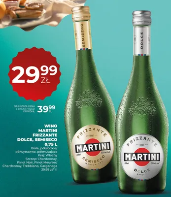 Wino musujące Martini Frizzante Semiseco promocja w Duży Ben