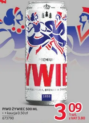 Piwo Żywiec 500 ml promocja w Selgros