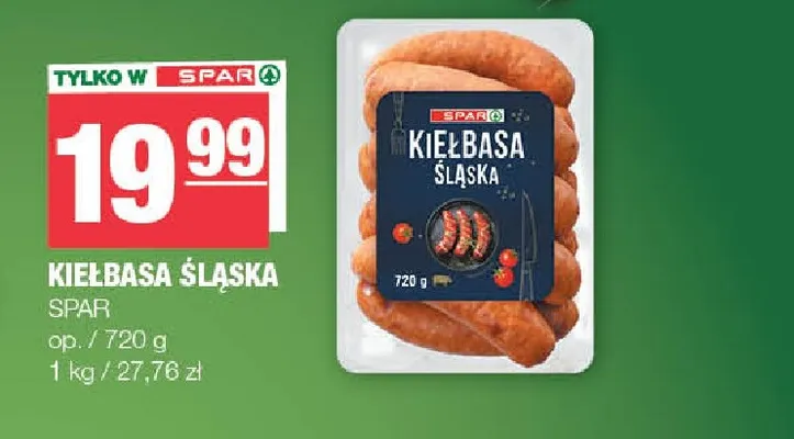 Kiełbasa Śląska SPAR promocja w SPAR