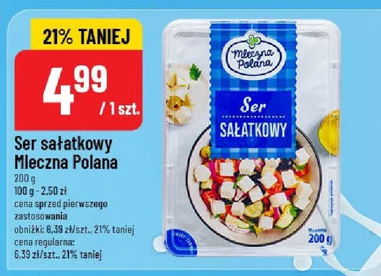 Ser sałatkowy Mleczna Polana promocja w POLOmarket