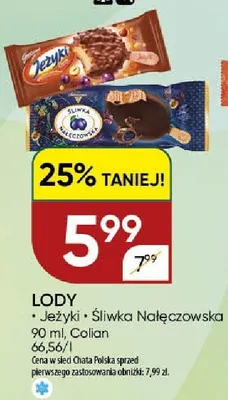 Lody Jeżyki Colian promocja w Chata Polska