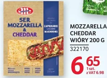 Ser Mozzarella Cheddar Mlekovita 150-200 g promocja w Selgros