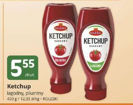 Ketchup pikantny Roleski promocja w Marketvita