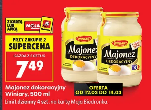 Majonez dekoracyjny promocja w Biedronka