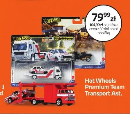 Hot Wheels Premium Team Transport Ast. promocja w Empik