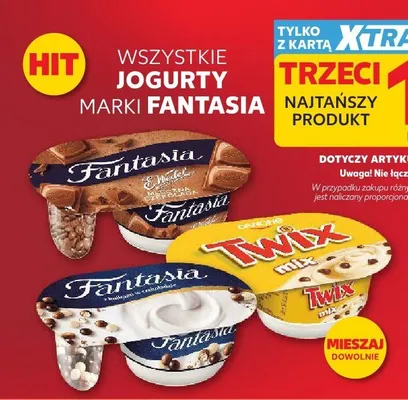 Jogurt Fantasia kulki w czekoladzie promocja w Kaufland