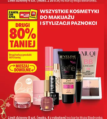 Kosmetyki do makijażu i stylizacji paznokci promocja w Biedronka
