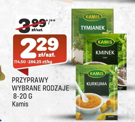 Przyprawa tymianek Kamis promocja w Społem Praga
