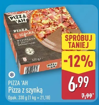 Pizza z szynką promocja w Aldi