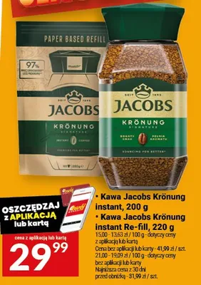 Kawa Jacobs Krönung instant Re-fill promocja w Twój Market