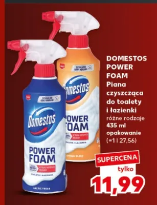 Piana czyszcząca do toalety i łazienki Arctic Fresh Domestos Power Foam promocja w Kaufland