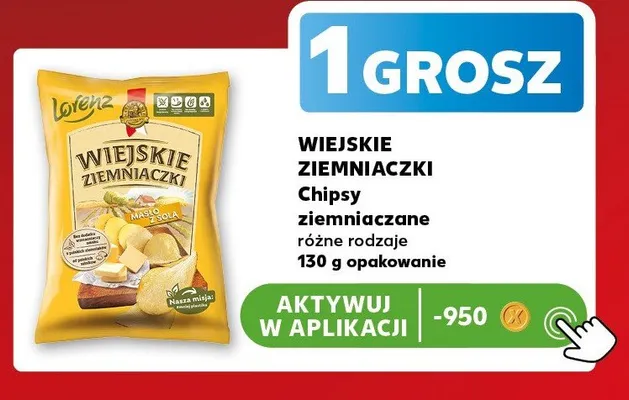 Chipsy ziemniaczane Wiejskie Ziemniaczki promocja w Kaufland
